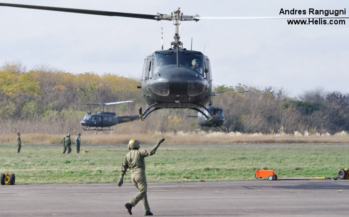 Helicopter Bell UH-1D Iroquois Serial 5903 Register AE-467 AE-439 used by Aviacion de Ejercito Argentino EA (Argentine Army Aviation). Aircraft history and location