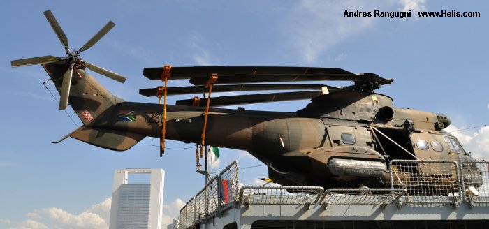 Helicopter Atlas Aircraft Oryx Serial 38 Register 1238 used by Suid-Afrikaanse Lugmag SAAF (South African Air Force). Aircraft history and location