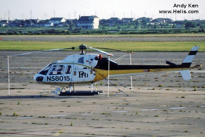 Helicopter Aerospatiale AS355F Ecureuil 2 Serial 5202 Register 5N-AYZ N58015 used by PHI Inc. Aircraft history and location