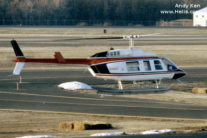 Helicopter Bell 206L-1 Long Ranger Serial 45224 Register N176AE N911QC C-FVEP N40TX used by Air Evac Lifeteam. Built 1979. Aircraft history and location