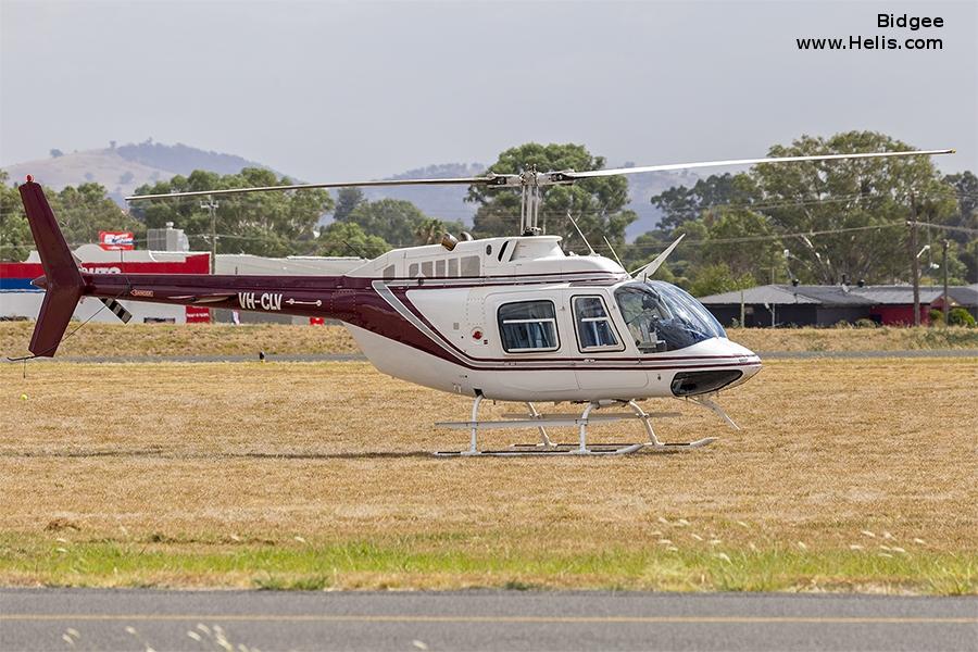 Helicopter Bell 206B-3 Jet Ranger Serial 4356 Register VH-CLV RP-C2300. Built 1995. Aircraft history and location