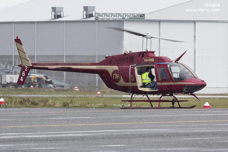 Helicopter Bell 206B-2 Jet Ranger Serial 1787 Register VH-HKB N700BB. Built 1975. Aircraft history and location