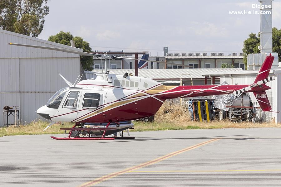 Helicopter Bell 206B-2 Jet Ranger Serial 2165 Register VH-UTG VH-JWK EI-CAF. Built 1977. Aircraft history and location