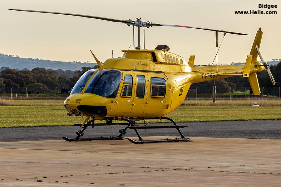 Helicopter Bell 206L-4 Long Ranger Serial 52043 Register VH-FHS P2-PBG 5B-CKA VP-BSR VR-BSR C-GLZS used by Truenorth Helicopters ,Pacific Helicopters ,Bell Helicopter Canada. Built 1993. Aircraft history and location