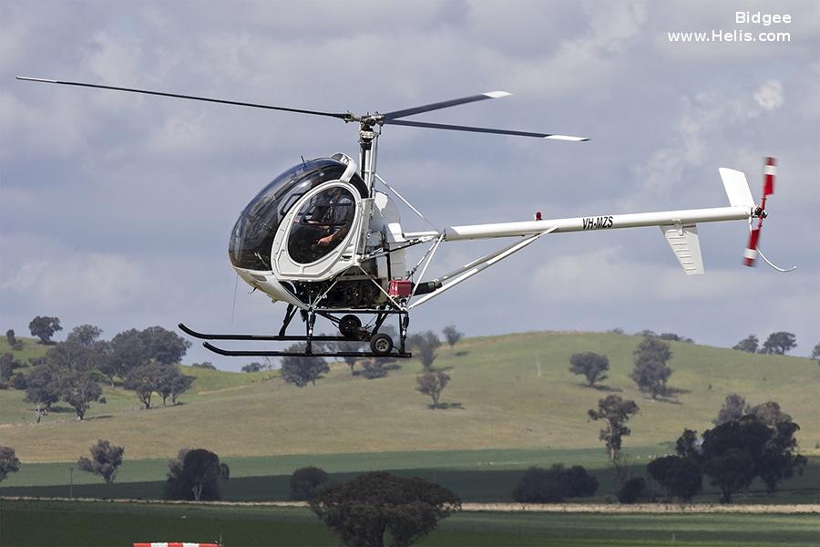 Helicopter Hughes 269C / 300 Serial 10-00056 Register VH-MZS ZK-HWV N9638F. Built 1970. Aircraft history and location