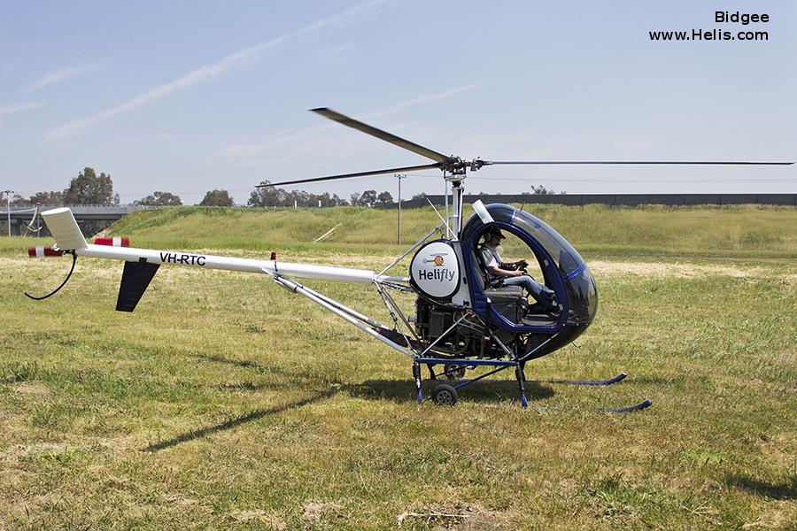Helicopter Hughes 269C / 300 Serial 12-01000 Register VH-RTC. Built 1980. Aircraft history and location