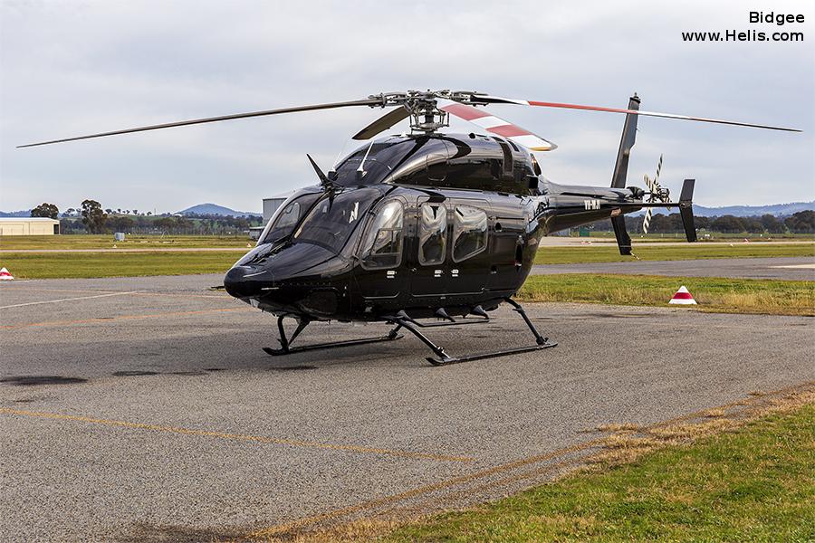 Helicopter Bell 429 Serial 57043 Register VH-MJI C-GLBX used by Bell Helicopter Canada. Built 2011. Aircraft history and location