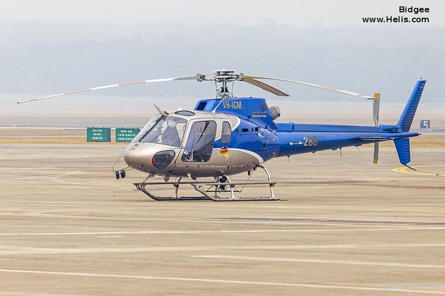 Helicopter Eurocopter AS350B2 Ecureuil Serial 3517 Register VH-ICM ZK-IBP N962SD used by Los Angeles. Built 2001. Aircraft history and location