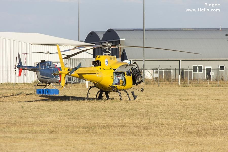 Helicopter Aerospatiale AS350B Ecureuil Serial 1762 Register VH-IDG A22-007 used by Professional Helicopter Services PHS ,Royal Australian Air Force RAAF. Aircraft history and location