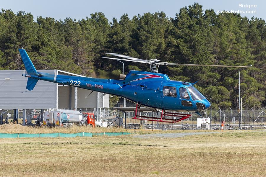 Helicopter Aerospatiale AS350B Ecureuil Serial 1676 Register VH-SWH DQ-IHD JA9350. Built 1982. Aircraft history and location