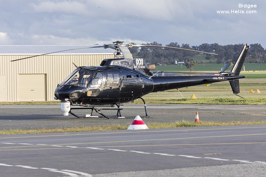 Helicopter Aerospatiale AS350B Ecureuil Serial 1759 Register VH-THJ VH-ALP A22-006 used by Royal Australian Air Force RAAF Converted to AS350BA Ecureuil. Aircraft history and location