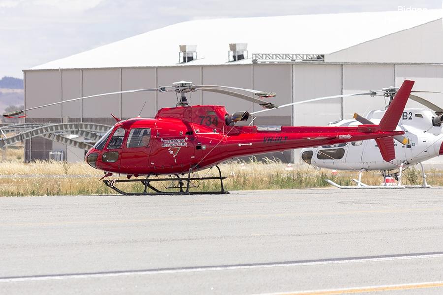 Helicopter Eurocopter AS350B3e Ecureuil Serial 7588 Register VH-ULT. Built 2012. Aircraft history and location