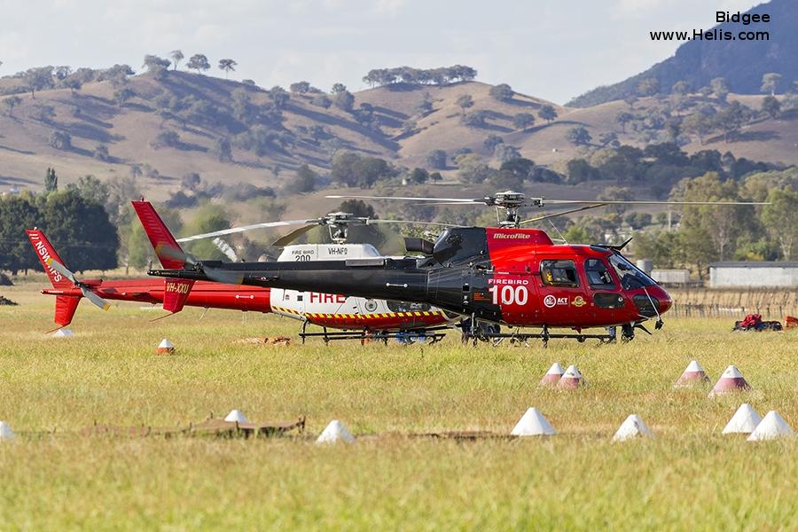 Helicopter Eurocopter AS350B3 Ecureuil Serial 3239 Register VH-XXU VH-NPS ZK-HZZ ZK-HBT used by Microflite ,Local Governments (Government of Australia). Built 2000. Aircraft history and location