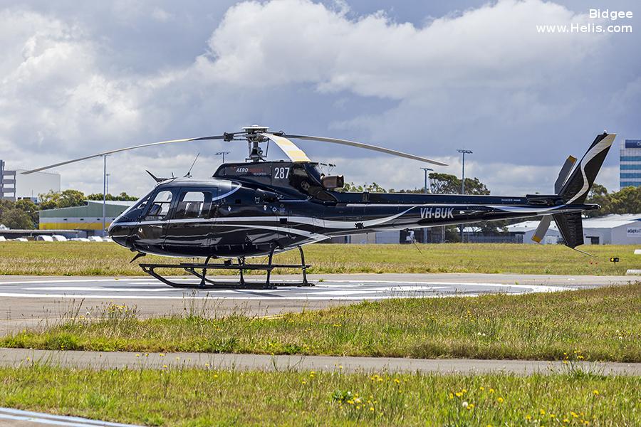 Helicopter Aerospatiale AS350B Ecureuil Serial 1754 Register VH-BUK A22-005 used by Royal Australian Air Force RAAF. Aircraft history and location