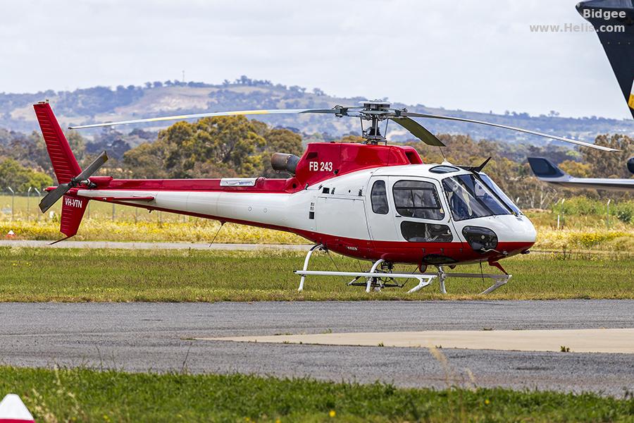 Helicopter Eurocopter AS350B3 Ecureuil Serial 4527 Register VH-VTN. Built 2008. Aircraft history and location