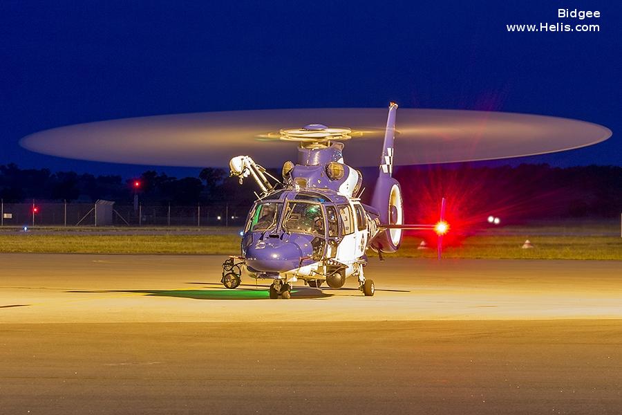 Helicopter Eurocopter AS365N3 Dauphin 2 Serial 6846 Register 9G-VRA VH-PVD used by Australia Police ,CHC Helicopters Australia. Built 2009. Aircraft history and location