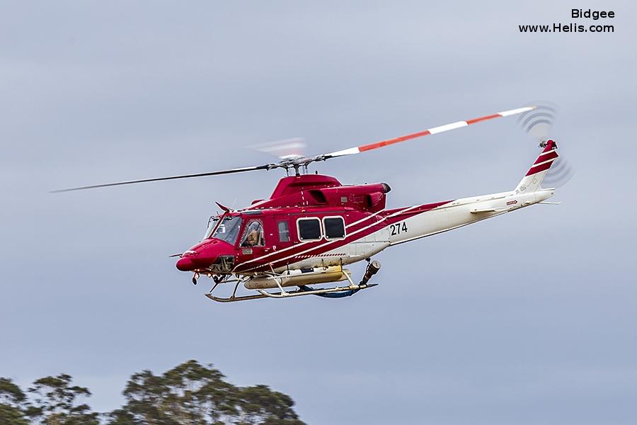 Helicopter Bell 412SP Serial 36002 Register C-FWTQ XA-RSI N2149S used by Wildcat Helicopters ,Transportes Aereos Pegaso ,EP Aviation. Built 1989. Aircraft history and location