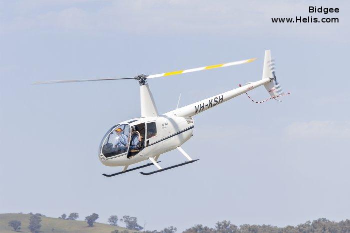 Helicopter Robinson R44 Raven Serial 1873 Register VH-KSH. Built 2008. Aircraft history and location