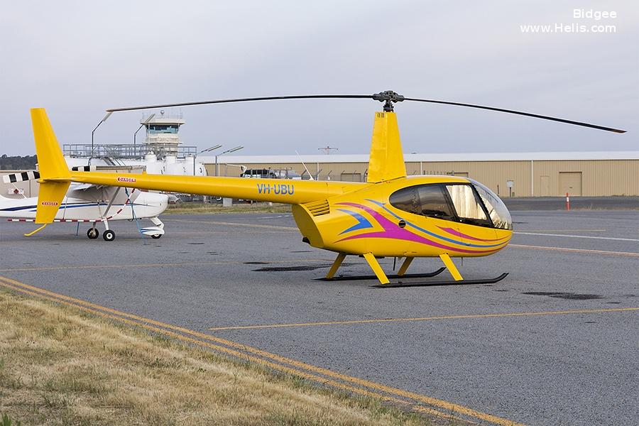Helicopter Robinson R44 Raven Serial 2237 Register VH-UBU. Built 2012. Aircraft history and location