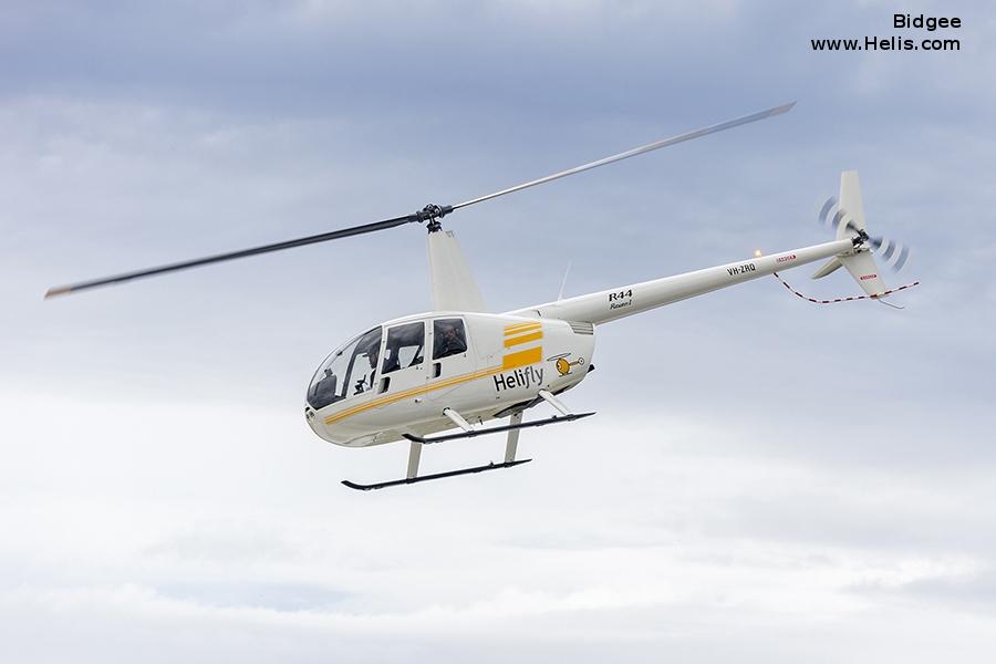 Helicopter Robinson R44 Serial 2208 Register VH-ZRQ. Built 2012. Aircraft history and location