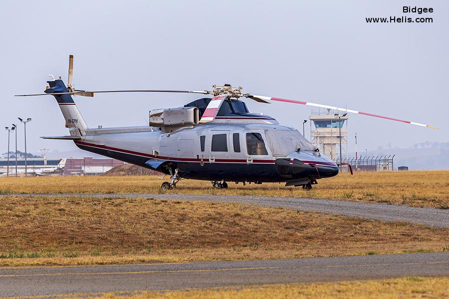 Helicopter Sikorsky S-76B Serial 760319 Register VH-CPH N42EW JA9640. Built 1986. Aircraft history and location