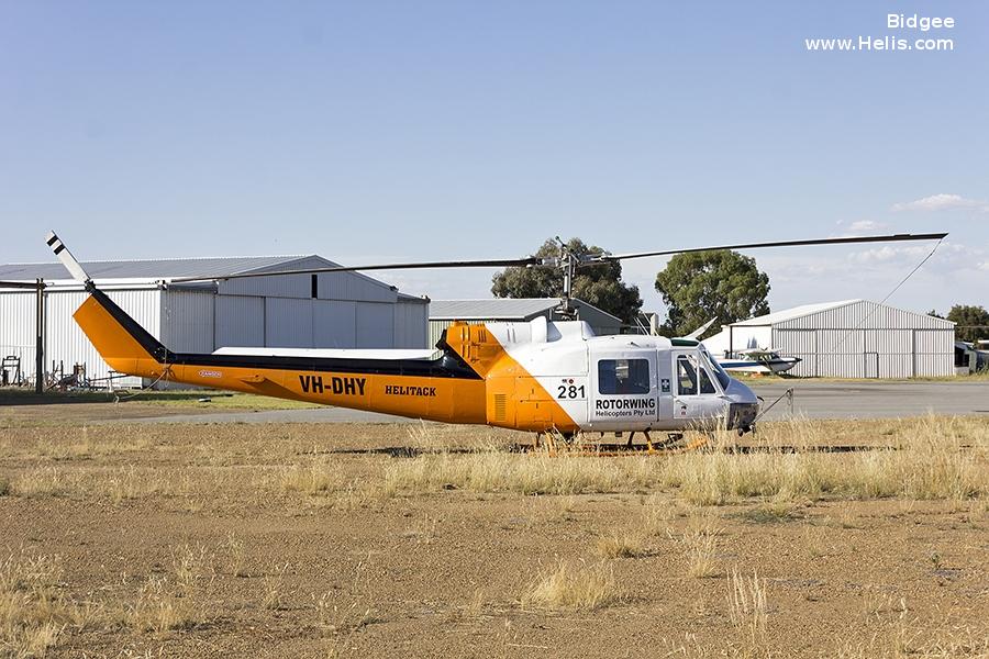 Helicopter Bell UH-1B Iroquois Serial 924 Register VH-DHY N39SD 63-08699 used by US Army Aviation Army. Built 1963. Aircraft history and location