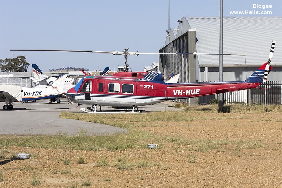 Helicopter Bell UH-1D Iroquois Serial 4807 Register VH-HUE N2220Y 65-09763 used by Coastal Helicopters ,US Army Aviation Army. Aircraft history and location