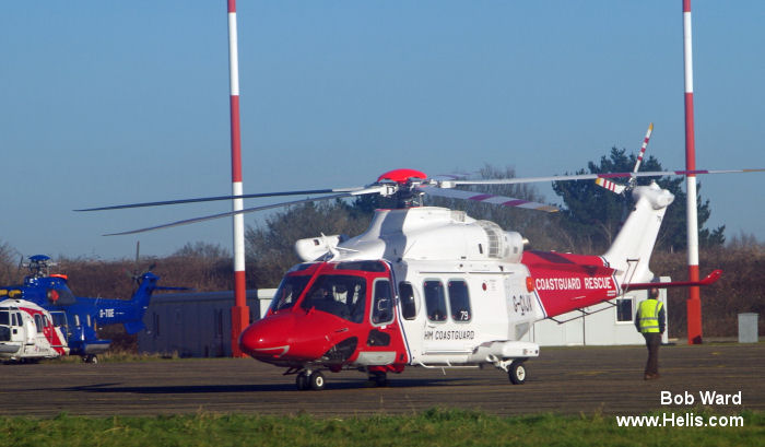 Helicopter AgustaWestland AW139 Serial 31579 Register EC-NEH G-CIJX used by Salvamento Maritimo SASEMAR (Maritime Safety Agency) ,Babcock España (Babcock Spain) ,AgustaWestland UK ,HM Coastguard (Her Majesty’s Coastguard) ,Bristow. Built 2014. Aircraft history and location