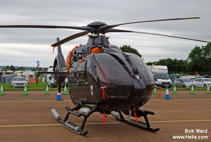 Helicopter Airbus EC135P2+ Serial 1200 Register D-HDDL D-HECR used by Marineflieger (German Navy ) ,DL Helicopter Technik ,Airbus Helicopters Deutschland GmbH (Airbus Helicopters Germany). Built 2015. Aircraft history and location