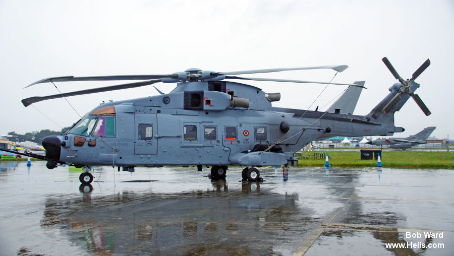 Helicopter AgustaWestland AW101 611 Serial 50267 Register MM81871 used by Aeronautica Militare Italiana AMI (Italian Air Force). Built 2019. Aircraft history and location