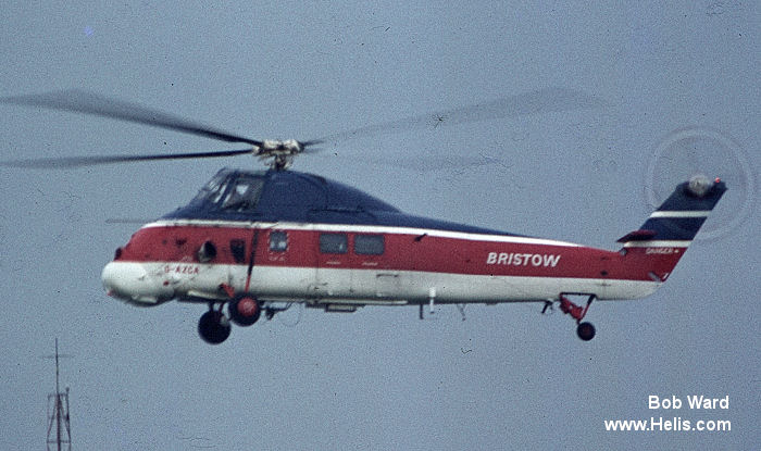 Helicopter Westland Wessex Mk.60 Serial wa742 Register 9M-ATA G-AZCA used by Bristow Malaysia ,Bristow. Built 1971. Aircraft history and location