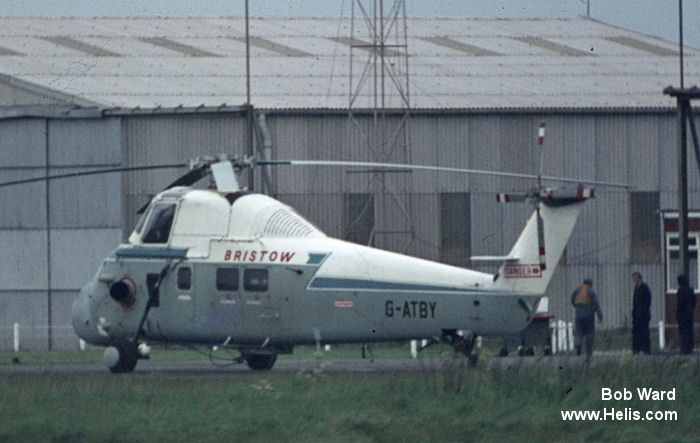 Helicopter Westland Wessex Mk.60 Serial wa460 Register 5N-AJM G-ATBY VR-BDT used by Bristow Helicopters Nigeria BHN ,Bristow ,Westland. Built 1965. Aircraft history and location