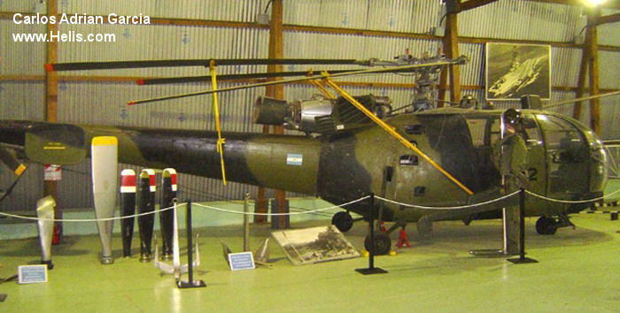 Helicopter Aerospatiale SA316B Alouette III Serial 2346 Register 0737 used by Comando de Aviacion Naval Argentina COAN (Argentine Navy). Aircraft history and location
