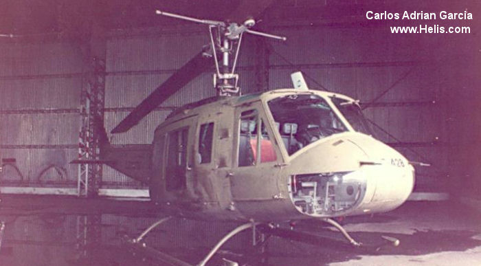 Helicopter Bell 205A-1 Serial 30213 Register AE-428 N205LM used by Aviacion de Ejercito Argentino (Argentine Army Aviation). Aircraft history