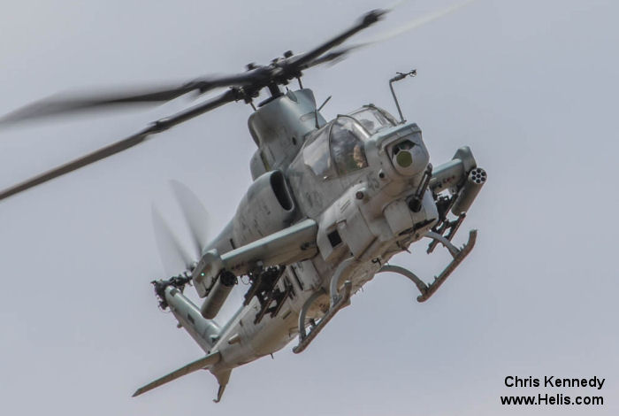 Helicopter Bell AH-1Z Viper Serial 59035 Register 168521 used by US Marine Corps USMC. Aircraft history and location