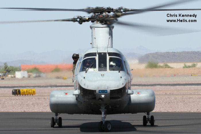 Helicopter Boeing-Vertol CH-46D Serial 2210 Register 153322 used by US Marine Corps USMC. Built 1966. Aircraft history and location