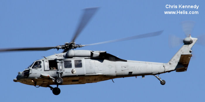 Helicopter Sikorsky MH-60S Seahawk Serial 70-2808 Register 166313 used by US Navy USN (United States Naval Aviation). Aircraft history and location