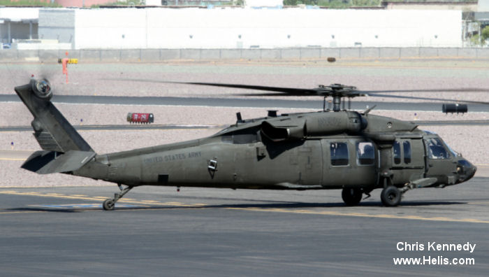 Helicopter Sikorsky UH-60L Black Hawk Serial 70-1489 Register 90-26261 used by US Army Aviation Army. Aircraft history and location