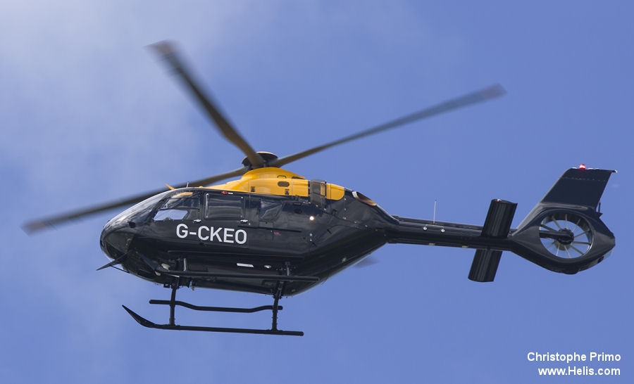 Helicopter Airbus Helicopters H135 / EC135T3 Serial 2021 Register ZM518 G-CKEO D-HCBA used by Ministry of Defence (MoD) Airbus Helicopters UK Airbus Helicopters Deutschland GmbH (Airbus Helicopters Germany). Built 2017. Aircraft history and location