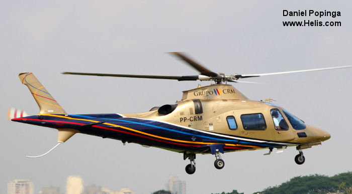 Helicopter AgustaWestland AW109E Power Serial 11793 Register N869VP PP-CRM. Built 2010. Aircraft history and location
