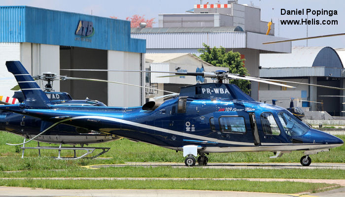 Helicopter AgustaWestland AW109E Power Serial 11771 Register PR-WBA. Aircraft history