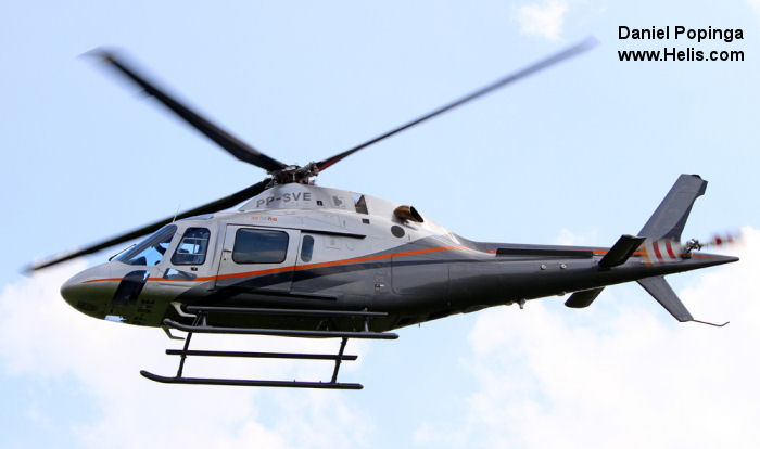 Helicopter AgustaWestland AW119Ke Koala Serial 14777 Register CC-DCM N119KE N307AK PP-SVE N397SH used by Rotortec (Rortotec) ,AgustaWestland Philadelphia (AgustaWestland USA). Built 2011. Aircraft history and location