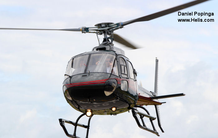 Helicopter Eurocopter HB350B2 Esquilo Serial 7531 Register PP-PGT used by Helibras. Aircraft history and location
