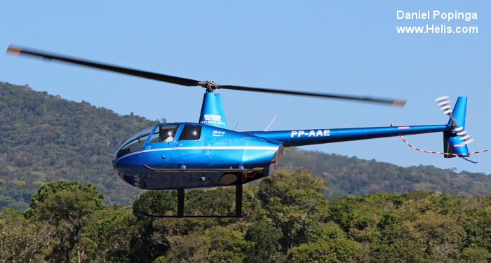 Helicopter Robinson R44 Raven Serial 1996 Register PP-AAE N43944. Aircraft history and location