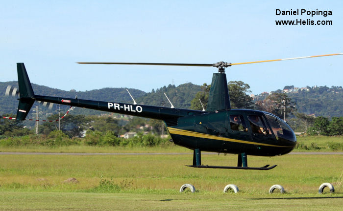 Helicopter Robinson R44 II Serial 13321 Register PR-HLO N3263M. Aircraft history and location