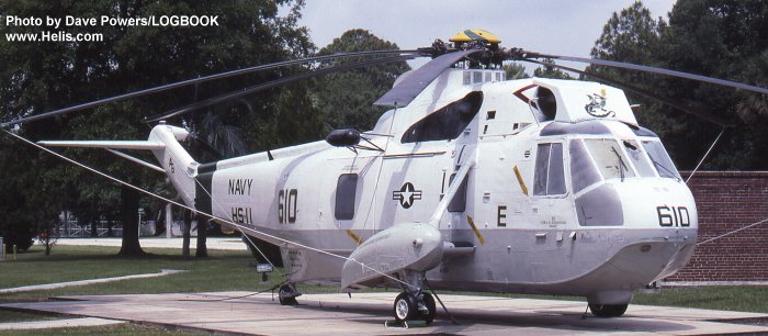 Helicopter Sikorsky HSS-2 Sea King Serial 61-109 Register 149695 used by US Navy USN. Aircraft history and location