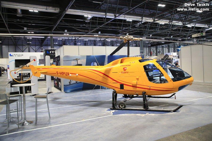 Helicopter Enstrom 280FX Serial 2167 Register F-HPUX N861EE used by Enstrom. Built 2019. Aircraft history and location