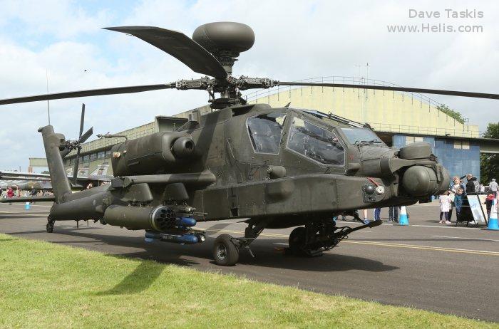 Helicopter Westland WAH-64 Apache Serial wah55 Register ZJ221 used by Army Air Corps AAC (British Army). Built 2003. Aircraft history and location