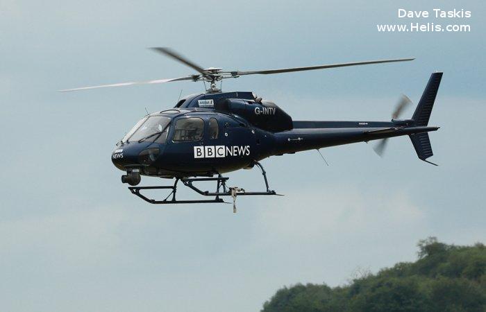 Helicopter Aerospatiale AS355F2 Ecureuil 2 Serial 5450 Register G-INTV G-JETU VR-CET JA6623. Built 1990. Aircraft history and location