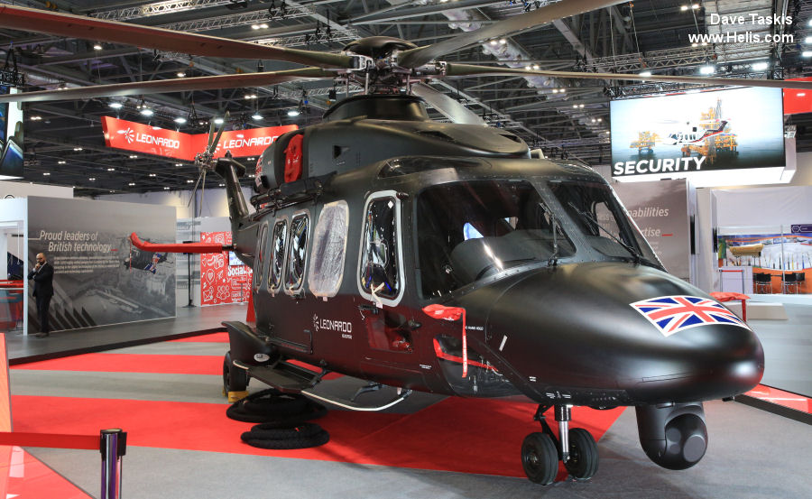 Helicopter AgustaWestland AW149 Serial  Register  used by AgustaWestland UK. Aircraft history and location